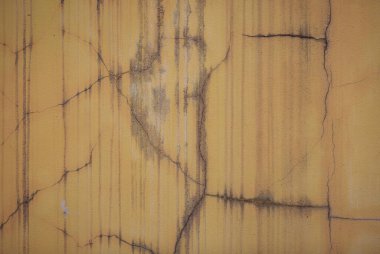 Çatlak bir boya ve eski bir duvar dokusu var. Eski duvar arkaplanı, eski duvar.