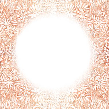 Çayır, çiçekler ve otlarla dolu tarla. Grafik el vintage tarzı illüstrasyon yaptı. Tasarım arka plan, şablon, tebrik, davetiyeler, kartlar.