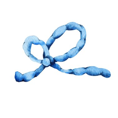 İp örmek, hediye olarak kurdele. Örgü ve tığ işi. Duvar kağıdı, ambalaj, ambalaj, kapak, kumaş, arkaplan tasarımı için elle çizilmiş suluboya çizimi