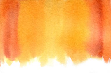 Suluboya el boyalı soyut fırça darbeleri desen. Sarı turuncu kırmızı degrade arka plan. Metin için kopya alanı ile tebrik kartı kavramı. Sonbahar cadılar bayramı renkleri