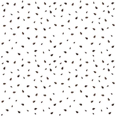 Kusursuz karpuz tohumu deseni. Suluboya Yazı, kumaş dokusunu tohumlarla tekrarlıyor. Beyaz arkaplanda karpuz tohumları. Dijital yapıştırma defteri tasarımı