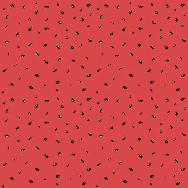 Seamless watermelon seed pattern. Watercolor Summer Repeating fabric texture with seeds. Watermelon seeds on a red background illustration. Digital scrapbook paper design — Stock Photo, Image