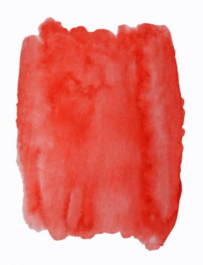 Suluboya elle soyut karpuz kırmızısına boyanmış. Kağıtlardaki ince mürekkep gradyanı. Yaratıcı akvaryum boyalı yaz renkleri sıçrama tasarımı, davetiye, klasik şablon