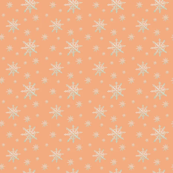 Απρόσκοπτη χειμερινή χιονονιφάδες μοτίβο. Υδατογραφία Χριστουγεννιάτικο φόντο. Σχεδιασμός υφασμάτινης υφασμάτινης υφής — Φωτογραφία Αρχείου
