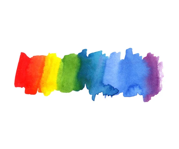 Illust Abstracto acuarela arco iris color blot fondo . —  Fotos de Stock
