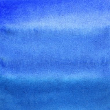 Suluboya lekeleri ile mavi soyut arka plan. ıslak mavi çizgiler