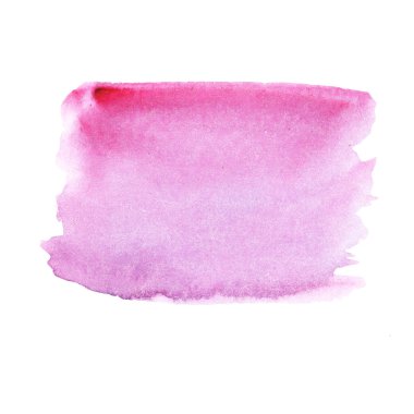 Beyaz arka planda suluboya degrade pembe menekşe illüstrasyon