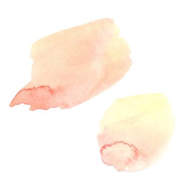 bej şeftali tonları illüstrasyon suluboya lekeleri.