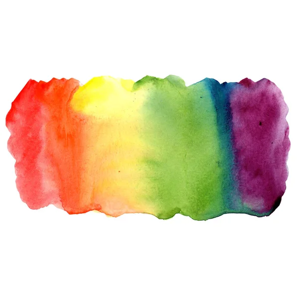 Illustration Aquarell abstrakter Hintergrund glatte Verlaufsfarbe des Regenbogens — Stockfoto