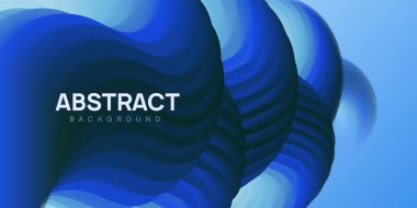 Derin mavi dokulu soyut arka plan, bükülmüş dalgalı şekiller illüstrasyon.
