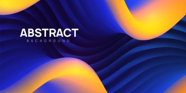 Modern dalgalı soyut arka plan, sıvı vektör illüstrasyon.