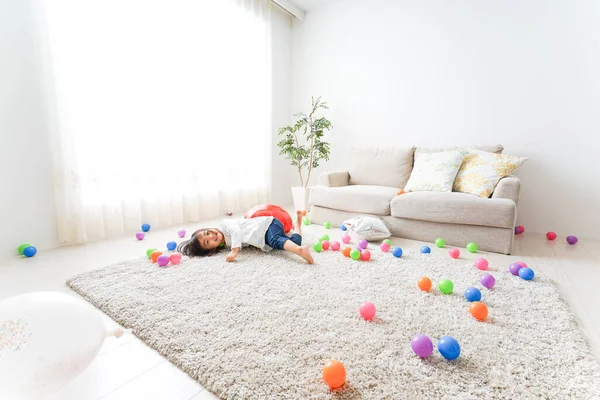 Cute Little Child Playing — Stock Photo, Image
