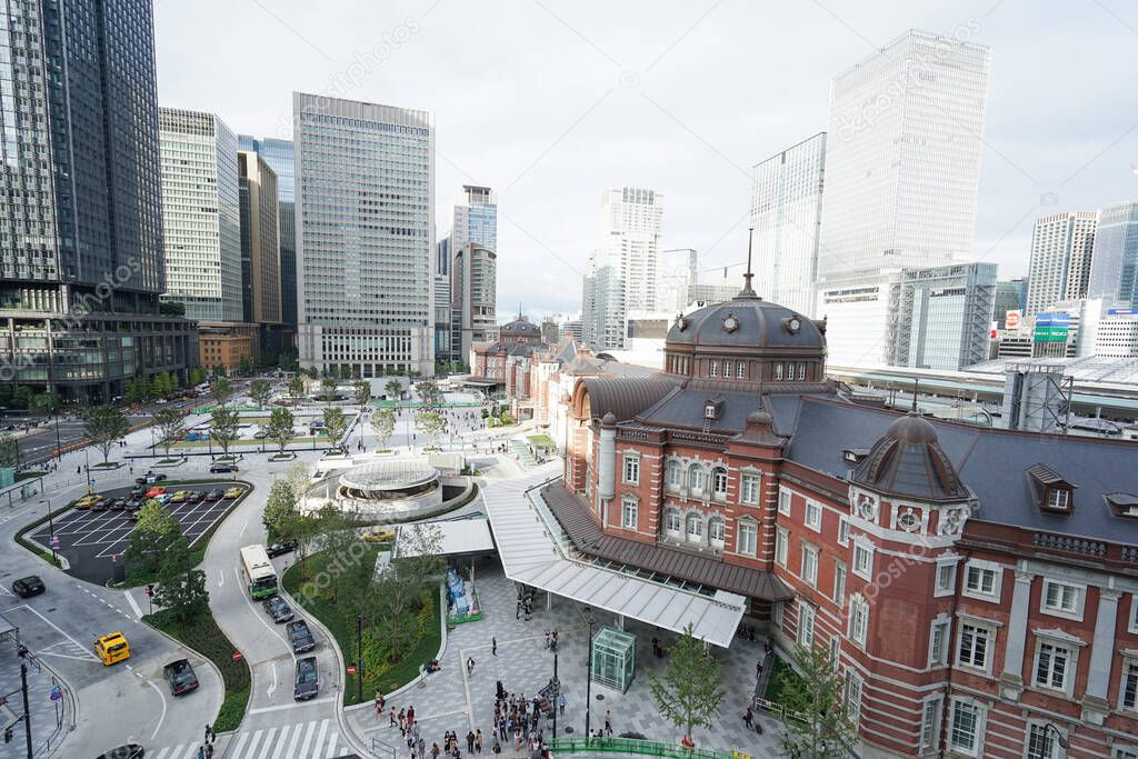 shot of beautiful modern Tokyo Station