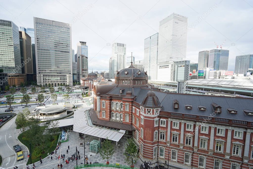 shot of beautiful modern Tokyo Station