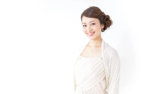 Mujer Posando Con Vestido Lindo —  Fotos de Stock