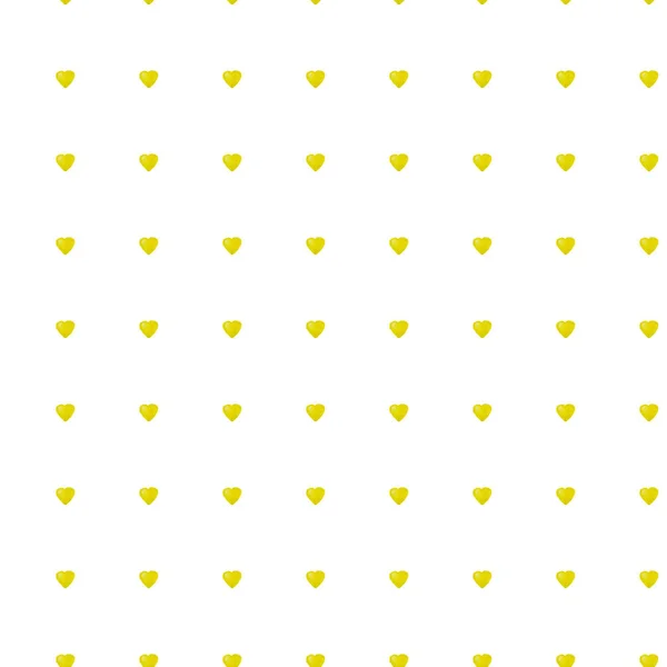 Naadloze patroon met aquarel gele harten. Hand tekenen illustratie achtergrond — Stockfoto