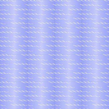 Dalgalı mürekkepli kalem çizimleri ile dikişsiz desen. Mor degrade arka planda beyaz anahatlar. Vektör illüstrasyon. Eps10