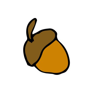 Renkli palamut. El çizimi çizimi. Beyaz arka planda renkli bir taslak. Vektör çizimi. Bölüm 10