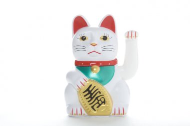 Maneki-neko beyaz
