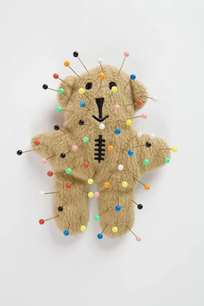 Teddy bear voodoo — Stock Photo, Image