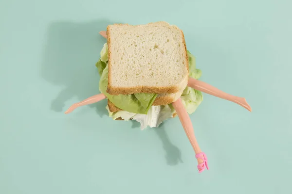 Sandwichpuppe — Stockfoto