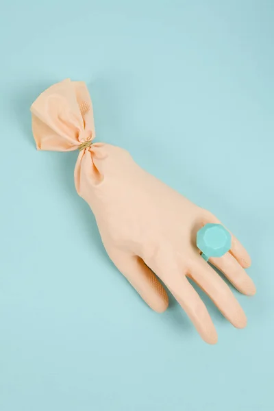 Ring and balloon glove — Stock Photo, Image