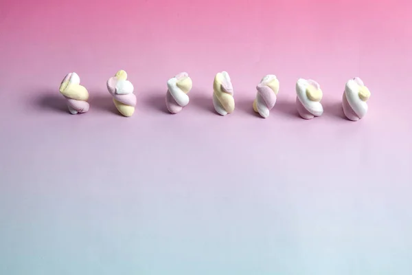 Marshmallow arco-íris — Fotografia de Stock