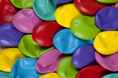 renkli sönmüş balonlar desen