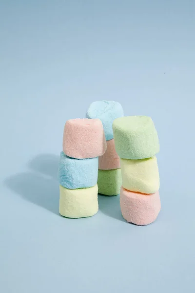 Marshmallow arco-íris — Fotografia de Stock