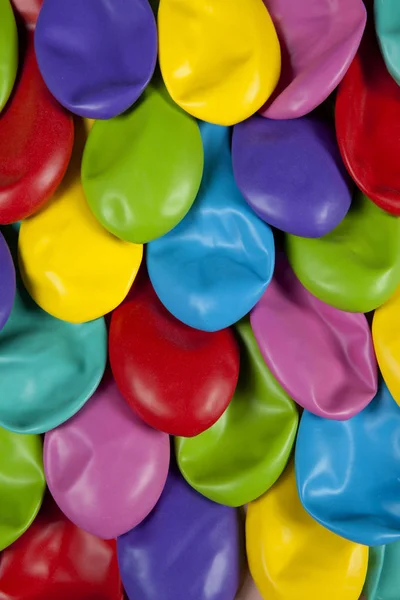 Colorful deflated balloons pattern — Stock Photo, Image