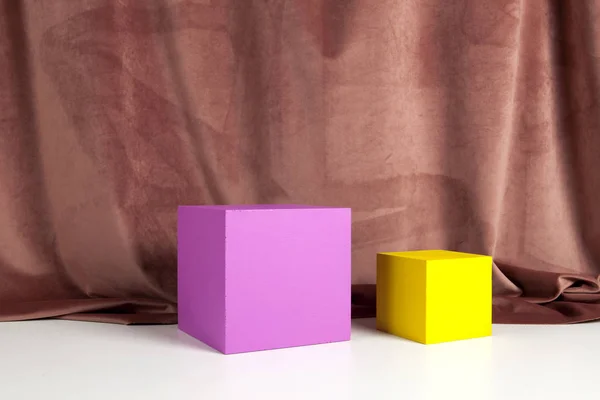 Terciopelo de cubo colorido — Foto de Stock