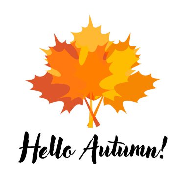 Merhaba sonbahar kartı. 