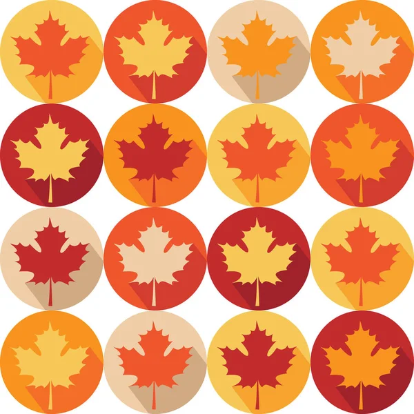 Patrón sin aspecto con hojas de arce de otoño — Vector de stock