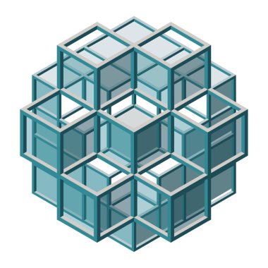 Blok Zincir Şekilleri olan poster 