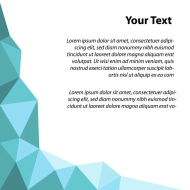 geometrik mavi arka plan