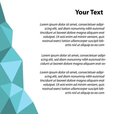 geometrik mavi arka plan