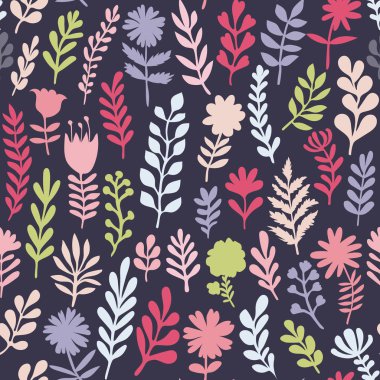 şube ve çiçekler ile Seamless Modeli