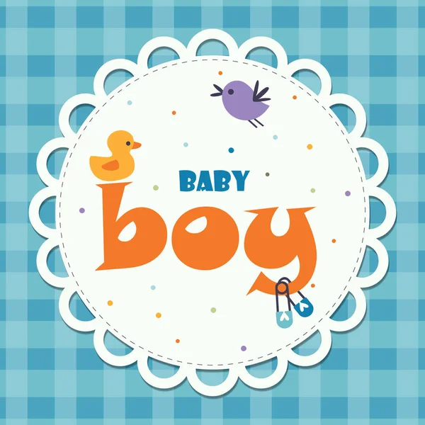 Tarjeta de invitación baby shower — Archivo Imágenes Vectoriales