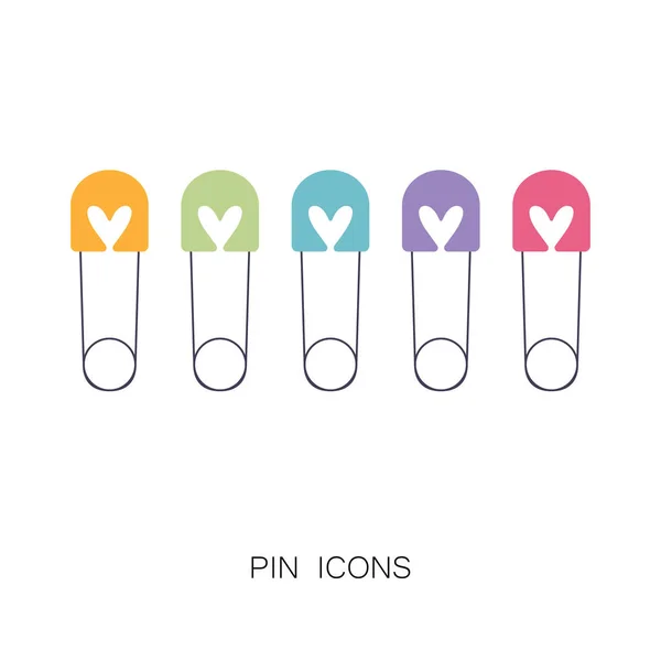 PIN ikoner — Stock vektor