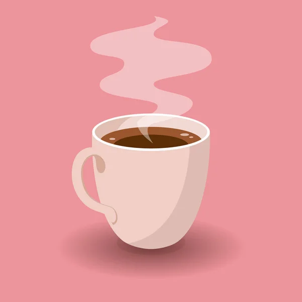 Tasse de carte de café frais. Illustration vectorielle . — Image vectorielle