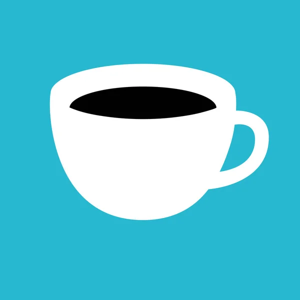 Icône avec tasse de café. Illustration vectorielle . — Image vectorielle