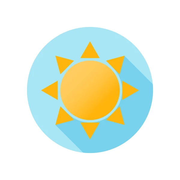 Sonnensymbol. schwarz einfache Design-Vektor-Illustration — Stockvektor