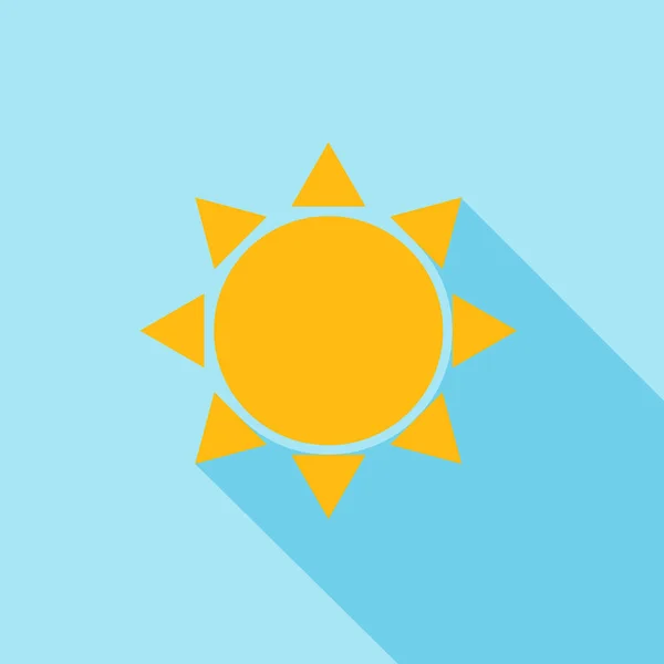 Sun Icon. Negro Diseño simple Vector Ilustración — Archivo Imágenes Vectoriales