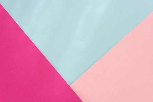Fundo de papel roxo azul rosa. Figuras geométricas, formas. Composição plana geométrica abstrata. Espaço vazio no cartão monocromático — Fotografia de Stock