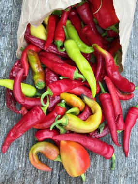 Fotoğraf temalı uzun kırmızı acı biber