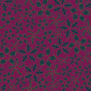 Çiçek aranjmanında şeffaflık desensiz, güzel mor muzlar.