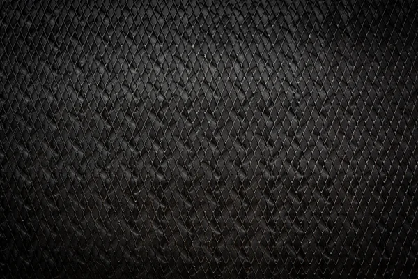 Black mesh steel wall background.