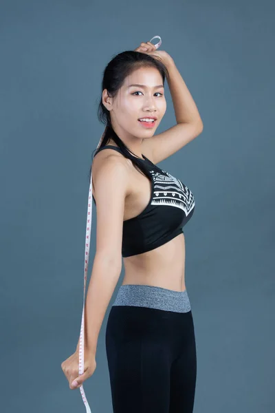 Women Sportswear Hold Waist Line — Stock fotografie