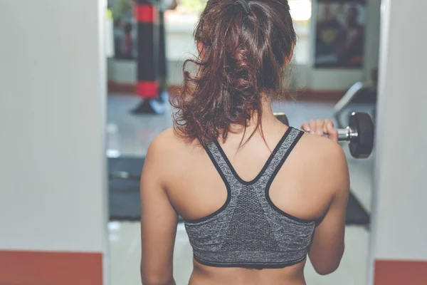 Girl Playing Fitness Gym — Stock Photo, Image