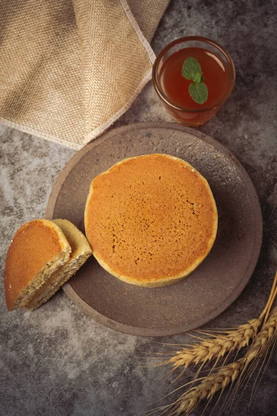 Dorayaki Pancakes Stuffed Vanilla Japanese Food — Stock Photo, Image